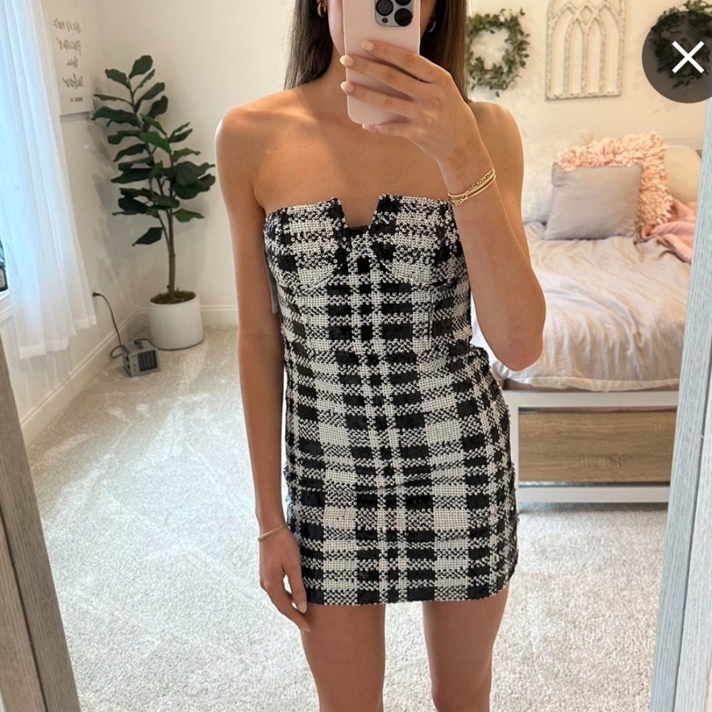 Sequins black and white Steve Madden